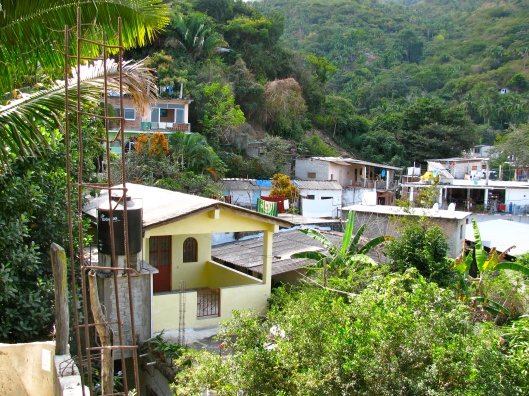 Yelapa village above the dock