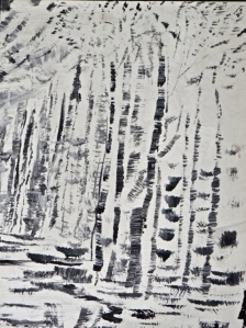 This is a small study I did in black and white.  It reminds me a little of Pole Hill in winter.
